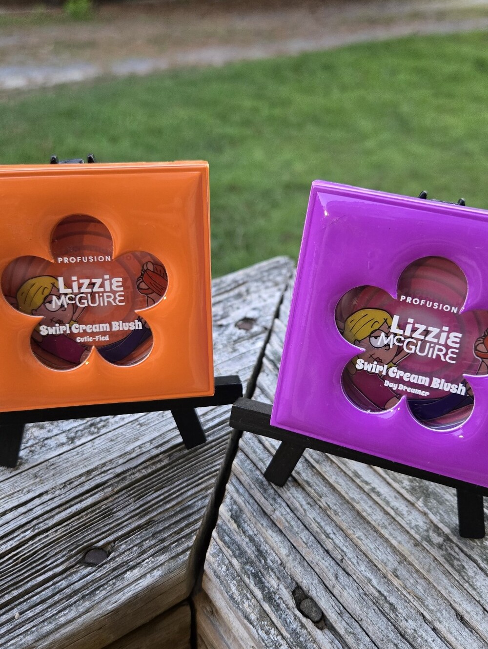 Profusion Cosmetics Lizzie McGuire Swirl Cream Blush Duo - Orange & Purple